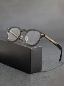 CATERSIDE One Pair With Packaging Understated Texture Presentation Prescription Glasses Frame TR90 Retro Square Full Rim CP Temple Tips Craftsmanship Minimalist Design Language Unisex Adapts to Business Meetings and Casual Street Moments