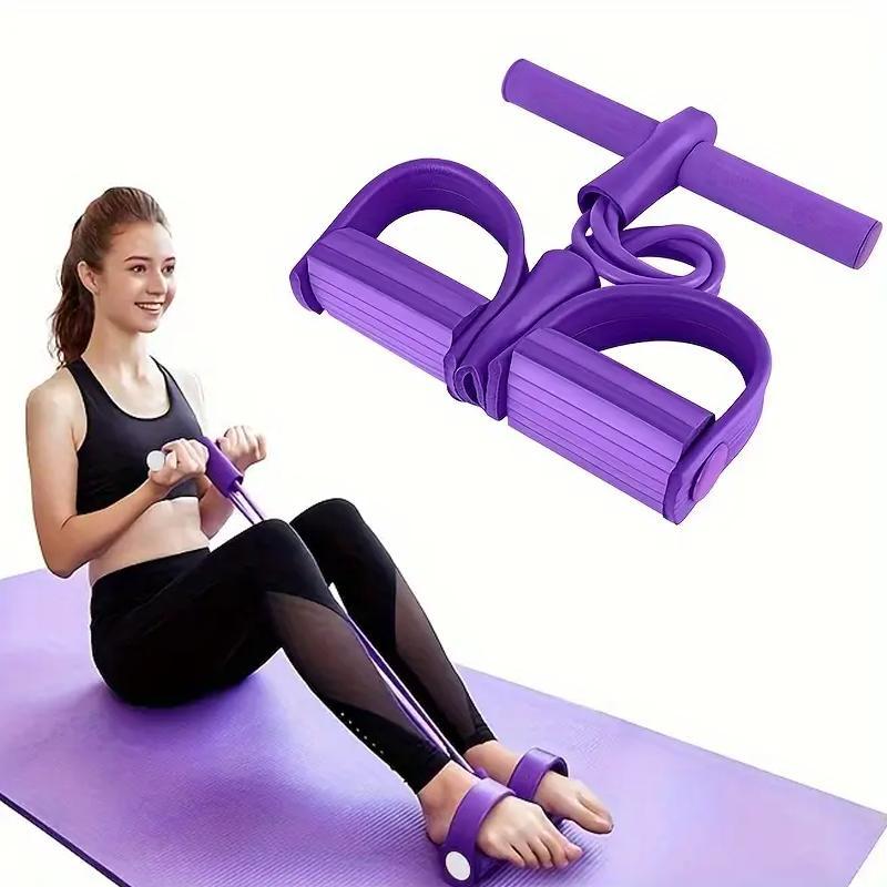 Upgraded Pedal Resistance Band - Fitness Ankle Puller StretchingBand,Multi-Functional Tension Rope for Men & Women(onlyresistance band,no yoga mat)