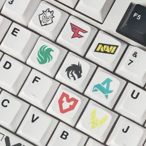 Fps Game Keycaps, Cs:go Gaming Keycaps, Fashion Keyboard Decorations, Ideal Gift for Esports Players, Pbt Material, Oem Type, Includes Keycap Puller, Game Peripherals