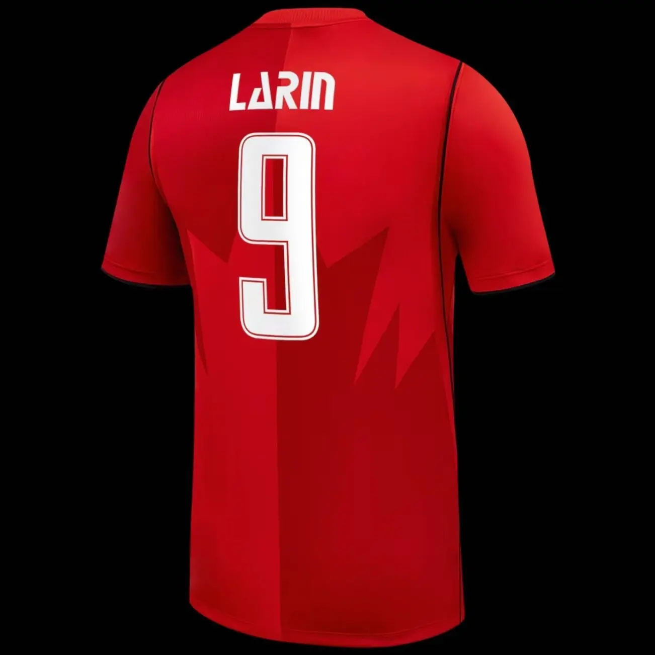 Unisex Soccer Mens Athletic Short Sleeve Football Shirt Sports Fan Training Top Breathable Lightweight Casual Streetwear Larin 2026 Home Stadium Replica Jersey - Red