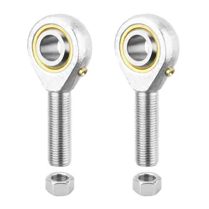 POSB8 Rod End Bearing 1/2 Inch Bore and 1/2-20 Right Hand Thread, Self-Lubricating Male Heim Joint Rod Ends,Includes Jam Nuts 2pcs