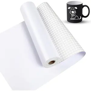 Matte White Permanent  for Cricut,  Matte White 12" x 50Ft Permanent Adhesive  Roll for CRI-Cut, Silhouette Cameo,  Roll for Craft
