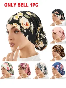 Women's Fashion Floral Print Knit Hat Cozy Beanie Scarf Set, Daily Wear Headwear Accessories, Stylish Ladies' Accessory for Casual