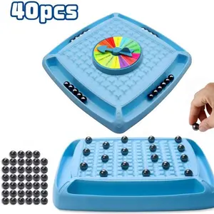 Upgraded Chess Game Set, Fun Table Top Multiplayer Strategy Game with 40 Stones, Family Game Party Game for Kids and Adults, Games to develop intelligence, 2-4 Players