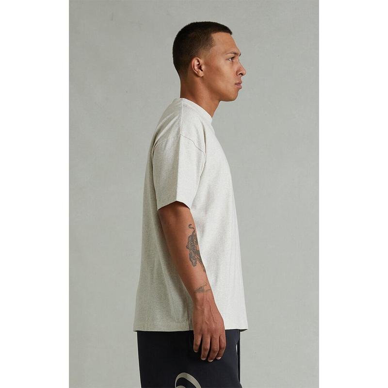 Fear of God ESSENTIALS Men's Heather Oatmeal Classic Short Sleeve T-Shirt