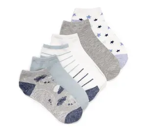 Muk Luks Low Cut Novelty Socks 6 Pack