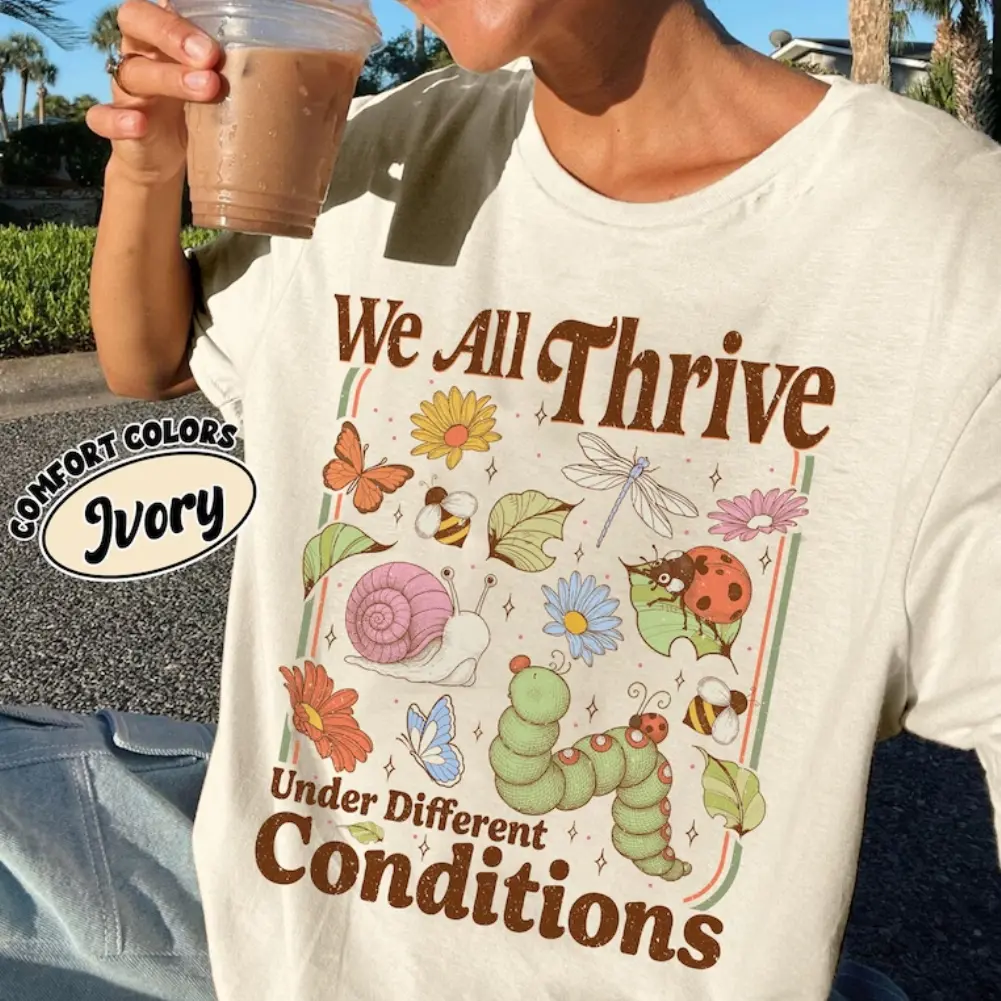 Bcba Neurodiversity Comfort Colors Shirt, Special Education Teacher Shirt, Mental Health TShirt, We Are Thrive Under Different Conditions