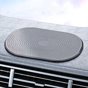 Black non-slip pad, car-specific, prevents sliding, ensuring your phone is securely attached to the dashboard.