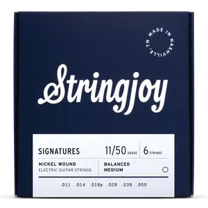 Stringjoy 11-50 Balanced Medium Gauge Signatures - Nickel Wound Electric Guitar Strings