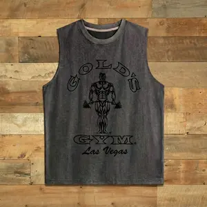 Vintage 90s Gold's Gym Tank Top: Muscle Joe, Las Vegas, Made in USA Tanktop