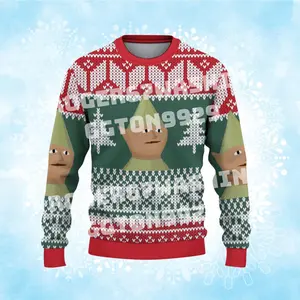 [ARRIVE AFTER CHRISTMAS] RuneScapeMeme Christmas Ugly Sweater, Funny Ugly Xmas Knit, Old School Gaming Gift For Him