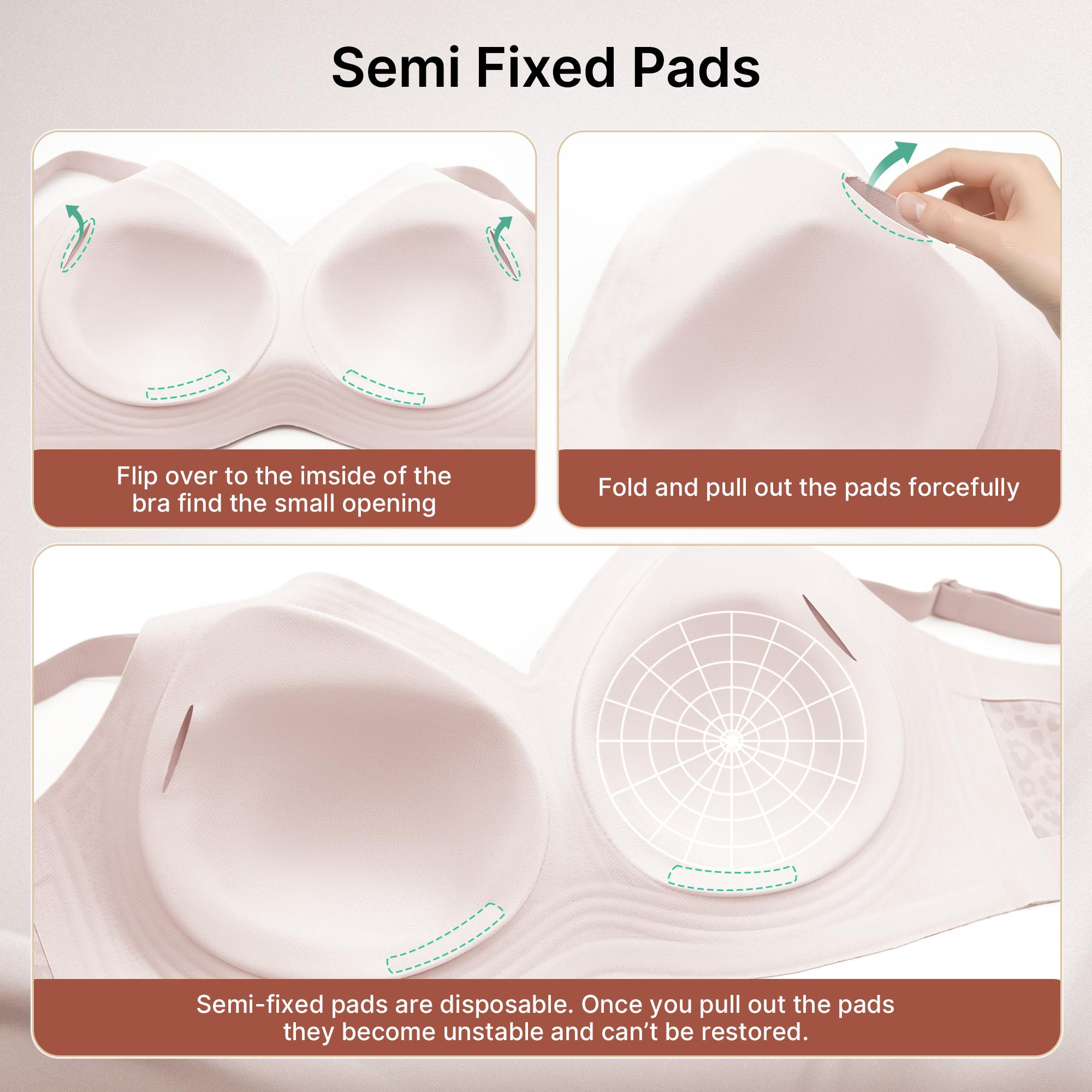 PQK 2 PCS/3 PCS Jelly wireless bra Comfortable Push Up Bras Wireless Seamless Full Coverage No Underwire Everyday Bras summervibes S-3XL soft