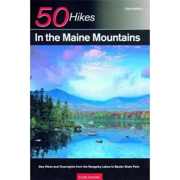 Used Hiking Guide Book - Explorer's Guide 50 Hikes in the Maine Mountains: Scenic Nature Day Hikes and Overnights from Rangeley Lakes to Baxter State Park (2002 Edition, 244pp, Paperback) by Cloe Chunn - English, Hiking Guides, Softcover