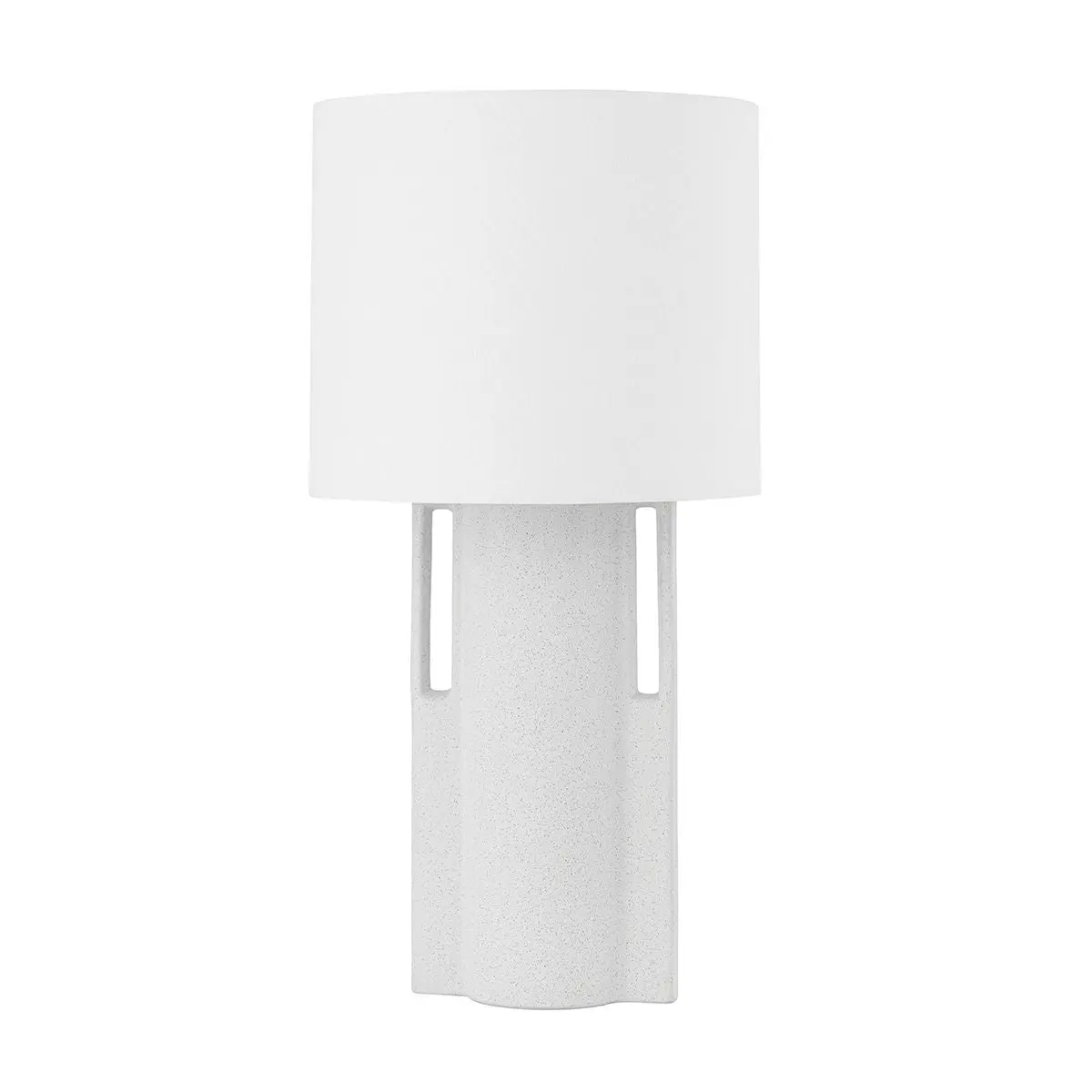Sydney Table Lamp - Modern Ceramic Design with White Linen Shade for Elegant Ambiance