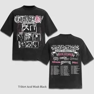 Retro 90s Suicideboys Grey Day Tour 2026 Two Sided T-Shirt, Vintage Pop Music Graphic, Oversized Heavyweight Tee for Men Women, Old School Hip Hop Apparel, Nostalgic Concert Fan Gift