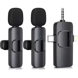 Mini Microphone, 3 in 1  Microphone for , iPad, Android, Camera, Professional  Lavalier Lapel Mics for Recording, YouTube,