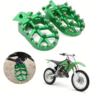 Motorcycle Wider Foot Pegs, CNC Footpegs Rest Pedal, Motorcycle Accessories for KX125 KX250 1997 1998 1999 2000 2001