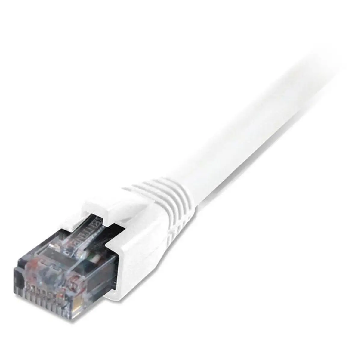 Cat6 Snagless Shielded Solid Plenum Ethernet Cable, 100 FT White, High-Speed Data Transfer Cable for Computers & Office Desktop/Laptop Components