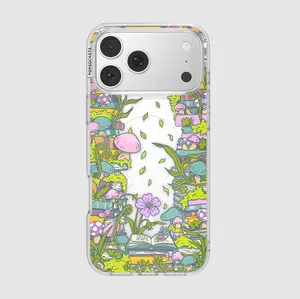 MagSafe Case for iPhone 17 Pro Max - Fairy Trap Library Design with PopSocket, Smartphone Protection Cover, Fairy Theme Mobile Phone Accessory