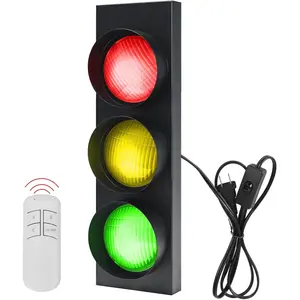 Traffic Light Lamp Decoration On Wall, LED Lights Lamp Decor with Remote Control Wall Lamp for Living Room Bedroom Bar Club Gaming Room, Room Wall Decor