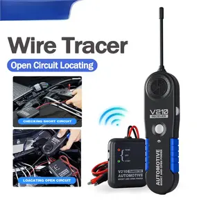 V210 Cable Tracker Detector, DC 6-42V Electrical Open & Short Circuit Tester Wire Fault Breaker Finder Diagnostic Tool Car Precise Line Finder for Home Wall Wire Finding, Automotive Line Maintenance Tone Generator Father's Day Gifts auto