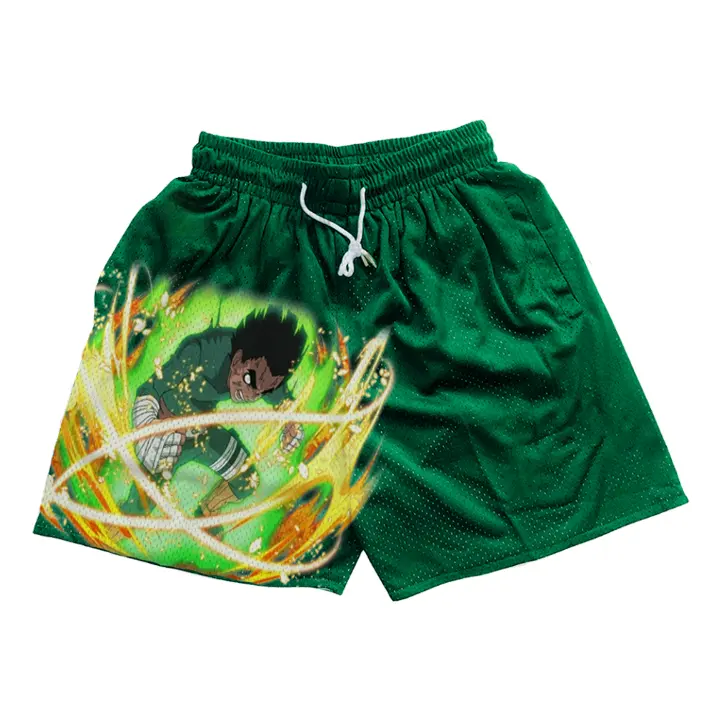 Rock Lee Shorts Naruto Gym Shorts Athletic Summer Shorts