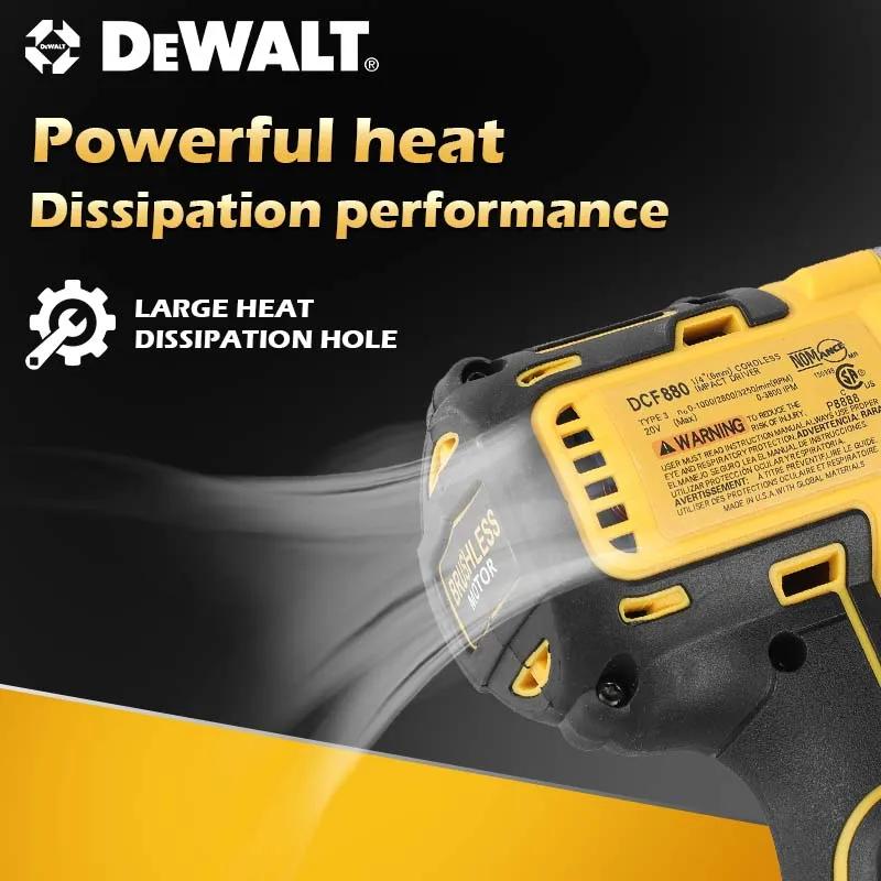 Dewalt DCF880 Brushless Impact Wrench 20V XR–203N.M Torque,1/2in Drive&Pressure-Sensitive Speed Control for Precise Work