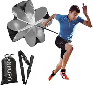 Running Speed Training 56" Parachute with Adjustable Strap, Free Carry Bag. Speed Chute Resistance Running Parachute for Kids Youth and Adults