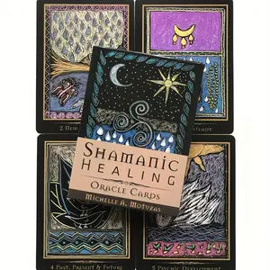 Shamanic Healing Oracle Cards Divination Deck, Divination Tool, 44pcs English Version, Perfect for Parties & Spiritual Practices, Ideal Gift
