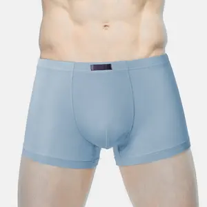 Men's 2025 Solid Color Modal Breathable Casual Boxer Briefs Comfortable Four-Corner Pouch Underwear Trunks