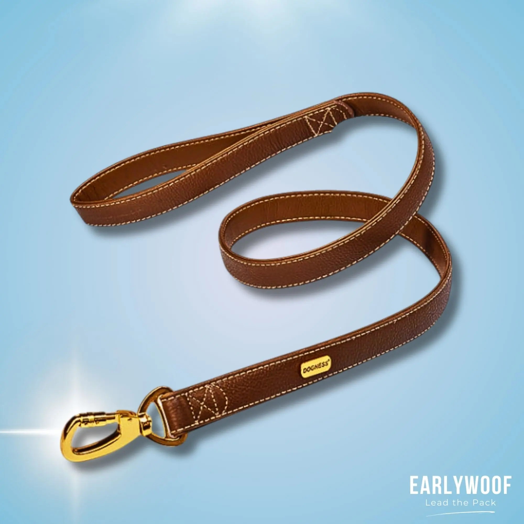 Heavy-duty Original Leather Lead - Durable and Stylish Pet Leash, Comfortable to Wear, Available in Sizes XS/S, M/L, XL Dog Walking Gear
