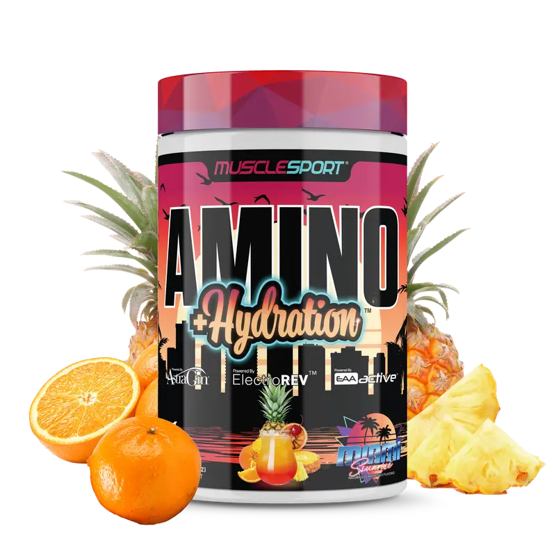 Musclesport Amino + Hydration™ Essential Amino Acid Fitness Supplement 360 Grams for Muscle Recovery Endurance & Hydration