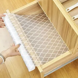Kitchen Cabinet Divider Pads, Non-Stick Drawer Liners, Waterproof Anti-Slip Customizable Size, Four-Leaf Clover Design, Fits Fridge, Cabinets, Shoe Rack