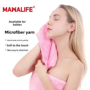 MAWALIFEI 3pcs Skin-friendly Soft Face Towel for Women, Quick-drying, Lint-free, Antibacterial, Super Soft and Absorbent Square Towel