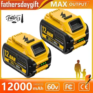 #fathersdaygift 2Pack 9.0Ah Replacement for Dewalt 20V 60V Flexvolt Battery Lithium Compatible with Dewalt 20 60 Volt Max Battery DCB609 DCB612 DCB209 Power Tools