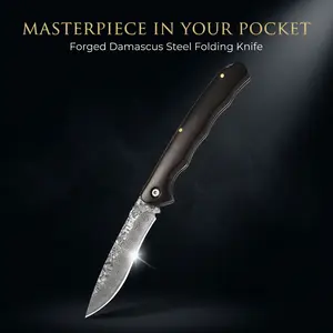 TUPI Classic Outdoor Pocket Knife with Safety Lock Hole Design, Portable