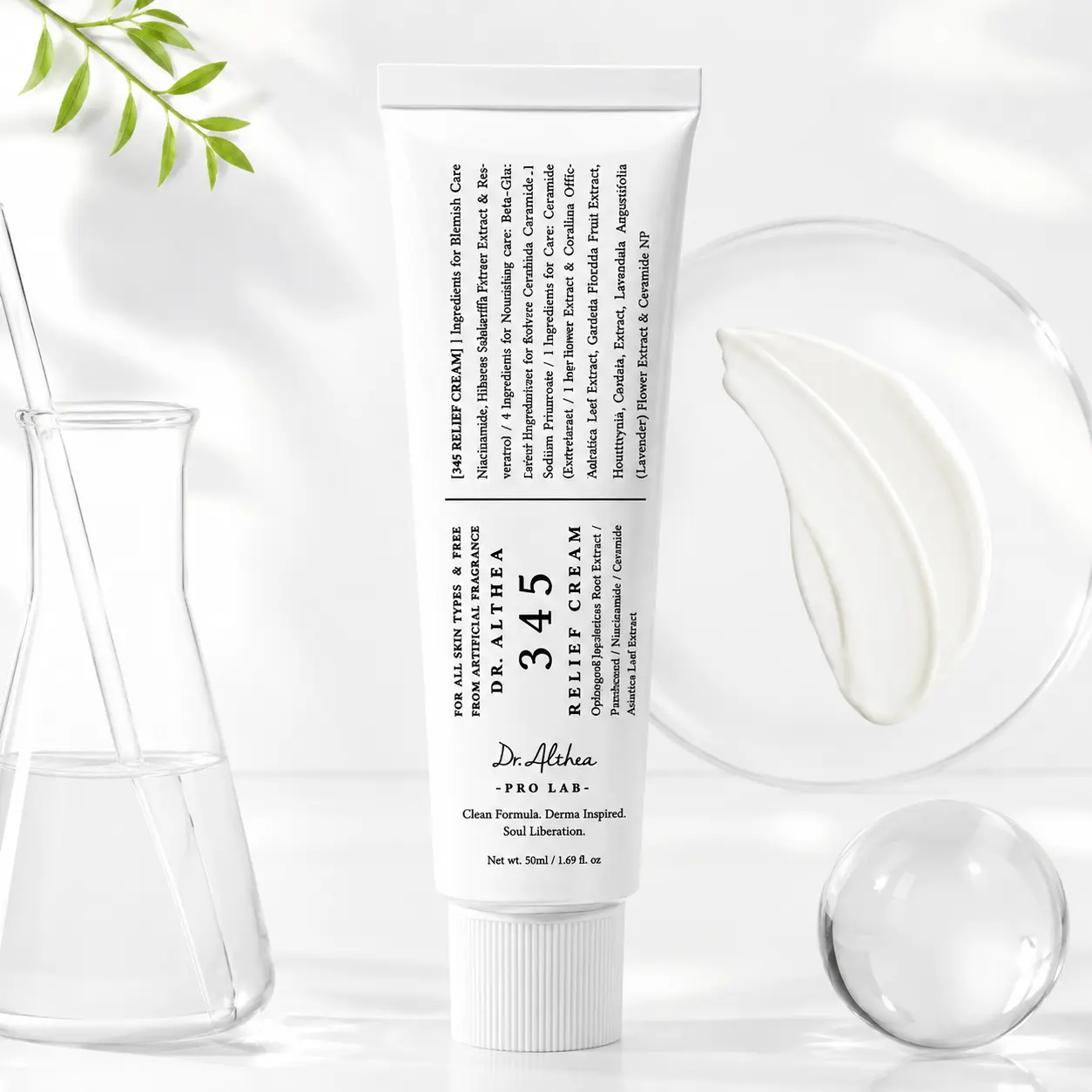 Korea 147 345 Antioxidant Face Cream, Intensive Barrier Repair Moisturizer, Hydrating Face Cream with Non-Greasy Texture for Sensitive, Acne & Oily Skin