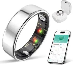2026 New Smart Ring, Sleep & Heart Rate Monitoring,IP68 Waterproof for Swimming, Unisex Couple Style, Compatible with Android & iOS