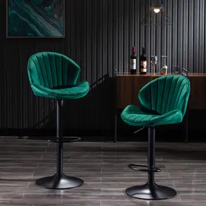 [SOIYELIFE]Snag These Must - Have Green Bar Stools! Adjustable Backrests & Footrests for Custom Comfort, Perfect Counter Height for Kitchens, Pubs & More. Stylish & Durable Set of 2!