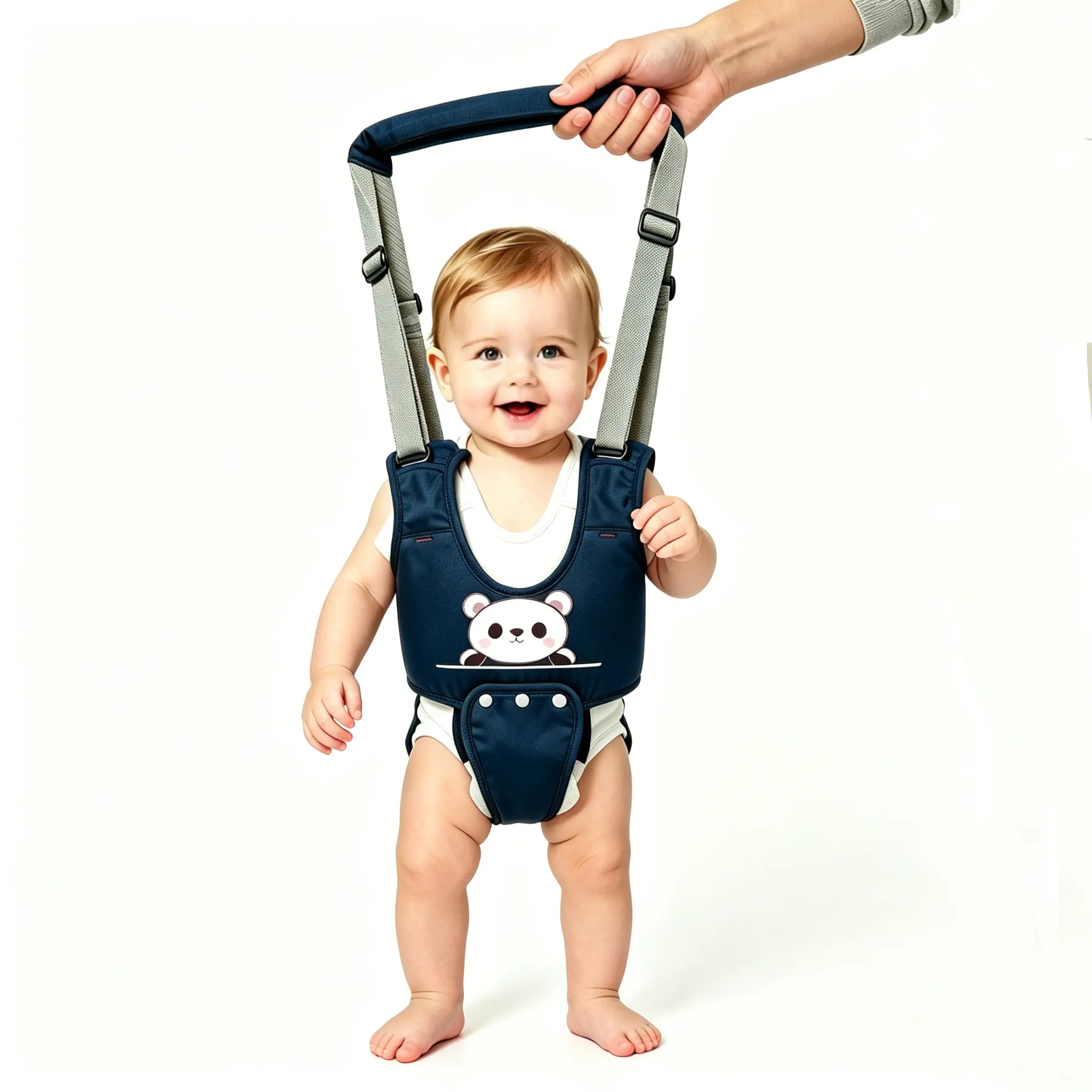 Baby Walking Harness, Adjustable Toddler Anti-Fall Walking Assistant Belt, Breathable Soft Baby Learn to Walk Support Strap for Infant Toddler