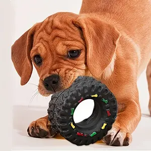 Durable Dog Wheel Toy, Interactive Sound Teeth Training, Suitable for Small Dogs, Chew Resistant, Fun and Engaging Pet Play