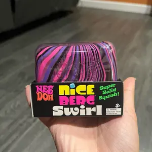 Needoh Nice Berg Swirl Stress Relief Squishy Sensory Fidget Item for Anxiety Relief, Handheld Anti-Stress Tool for Kids