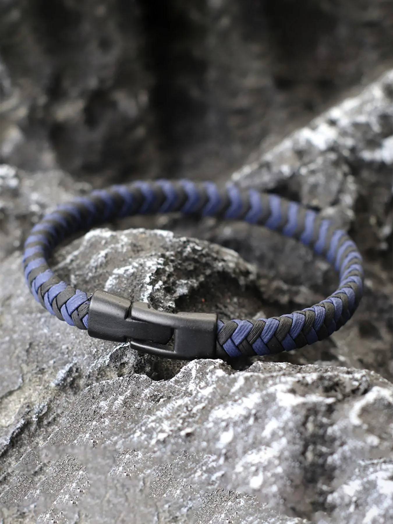 Men's Minimalist Casual Plain Color PU Leather Braided Bracelet, Elegant Minimalist Bangle, Trendy Stack Bangle, Stackable Bracelet, Fashionable Jewelry for Daily Wear, Trendy All-match & Exquisite Jewelry for Birthday Gift, Stackable Bangle Bracelets