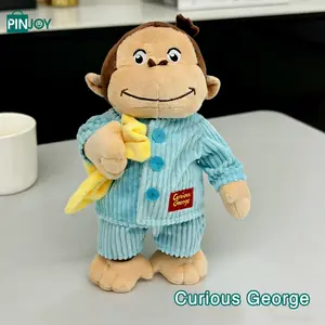 Curious George Ultra Soft Plush Monkey Doll, Cute Pillow, Perfect Gift for Holidays and Birthdays, Kids' Toy