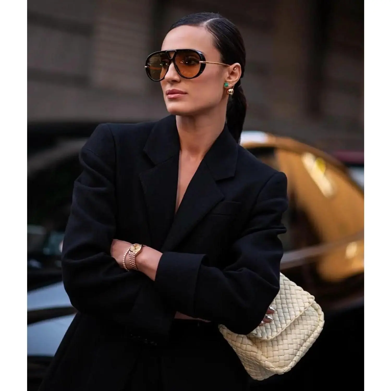 Oversized Aviator Sunglasses UV400 Protection Retro Trendy Big Shield for Oversized Aviator Sunglasses Women Men Fashion Retro Big  main image 3