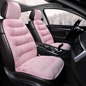Solid Color Winter Warm Plush Car Seat Cushion, 1 Count Car Seat Cover, Easy To Install Auto Accessories for Cold Weather Comfort, Auto Seat CoversGift