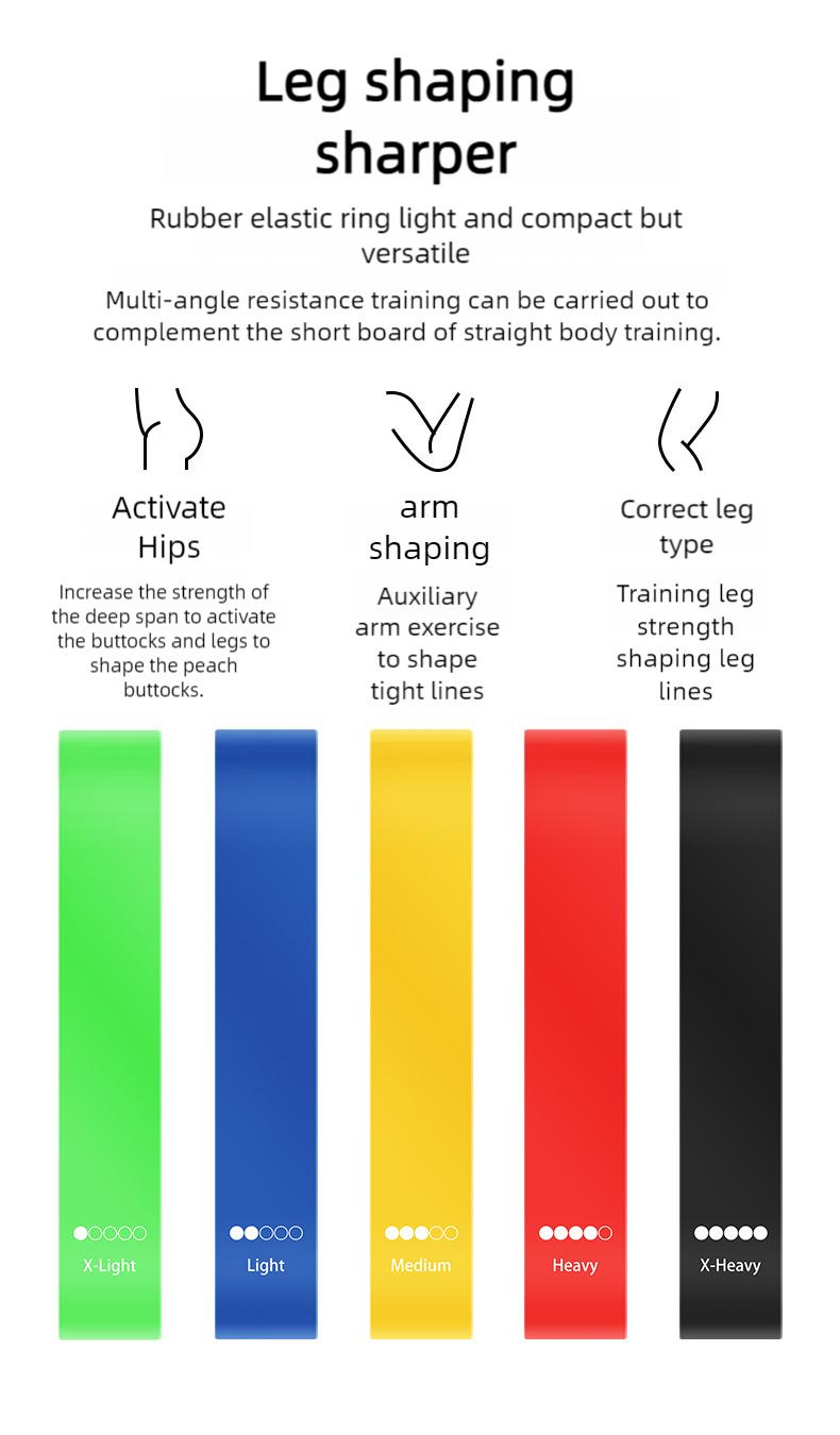 11pcs Yoga Resistance Band Set for Leg and Hip Sculpting, Multi-Level Tension Fitness Equipment with Ankle Straps, Ankle Support, and Foot Ankle Protection Kit