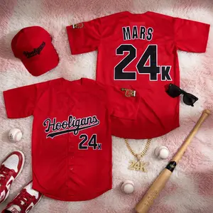 Personalized Mars Hooligans Baseball Jersey – Custom Name Number 24K Shirt