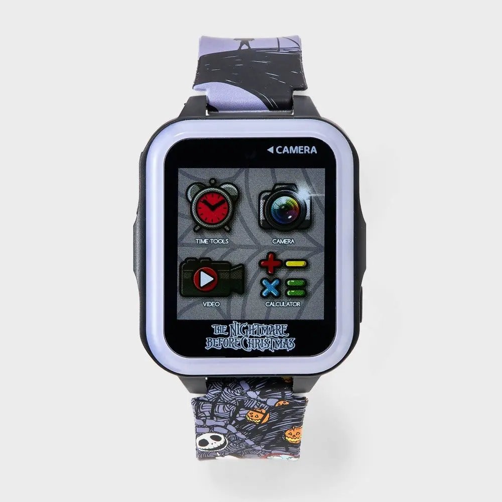 Disney Nightmare Before Christmas Smartwatch Jack & Sally Backlit Black Kids
