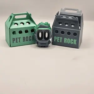 3D-print of  Pet Rock with 's own crate